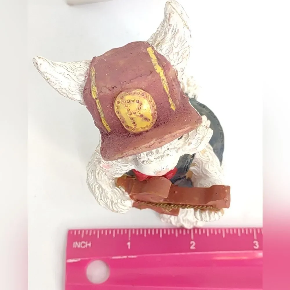 Bunny Figurine Playing Guitar Resin Rabbit